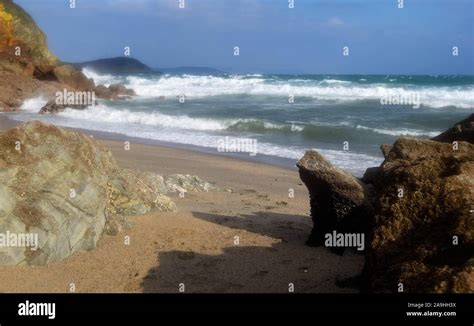 Pentewan Beach 230218 Stock Photo - Alamy