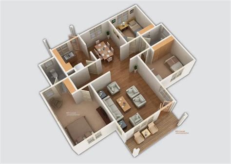 Three Bedroom House Plan with Master Bedroom En suite | HPD Consult