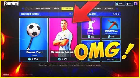 (NOUVEAUTE) LE SKIN HYPER RARE "CRISTIANO RONALDO" SUR FORTNITE BATTLE ROYALE ! NOUVEAUX SKINS ...