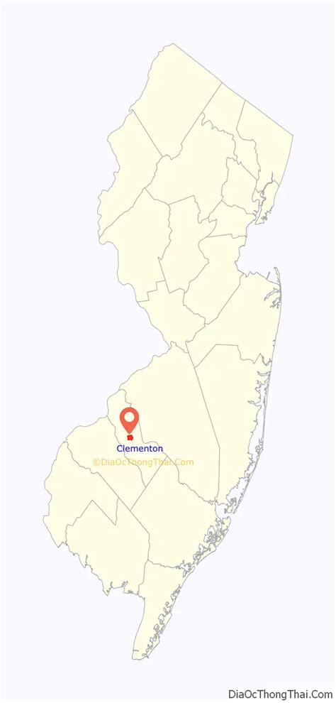 Map of Clementon borough