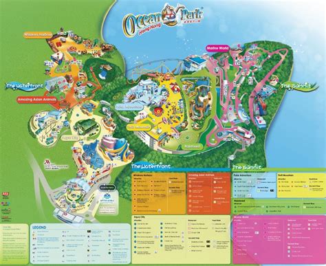 Ocean Park Hong Kong Map and Brochure (2019 - 2023) | ThemeParkBrochures.net