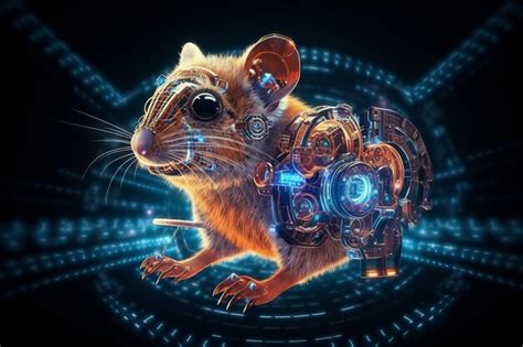 Premium AI Image | A mouse with a mouse on its back