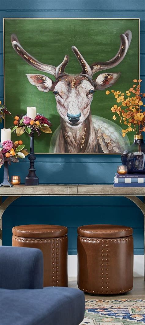 Forest Deer Wall Art | Grandin Road | Deer wall art, Deer artwork, Animals artwork