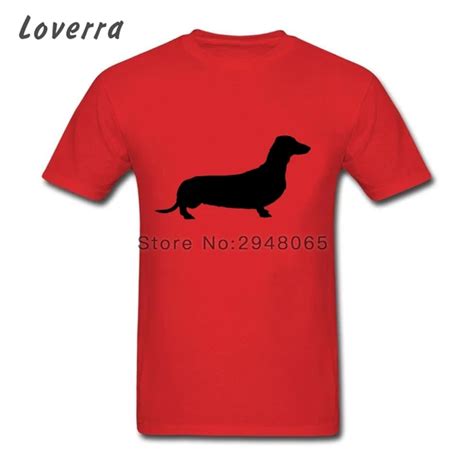 Weiner Dog Men T Shirts Summer Fintess Tees Shirts Man Short Sleeve Cotton TShirt Homme Round ...