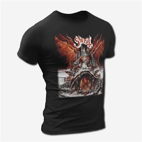 Ghost Band T-Shirt, Ghost Prequelle Cover Tee-Shirt, Hard Rock, Heavy ...