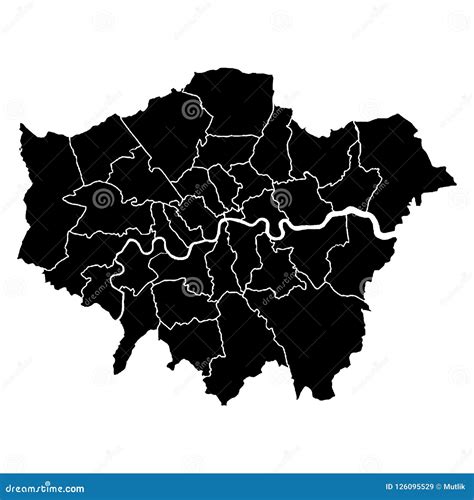 Mapa Exacto Detallado De Londres En La Alta Resolución Ilustración del Vector - Ilustración de ...