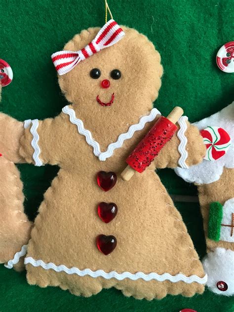 Set of 3 Gingerbread House Boy & Girl Christmas Ornaments | Etsy