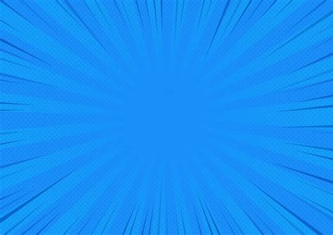 Premium Vector | Blue Abstract Comic book background Cartoon style. Bigbamm or sunlight. Vector ...