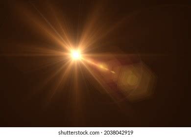 Beautiful Optical Lens Flare Effect On Stock Illustration 2038042919 | Shutterstock