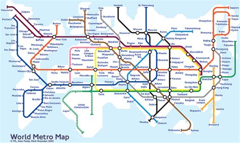 Map Monday, Worldwide Hyperloop transit map