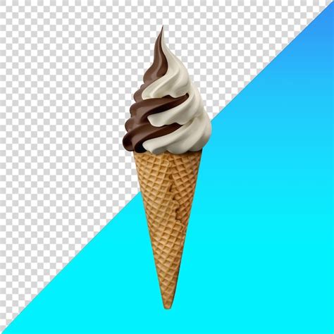 Premium PSD | Ice cream cone