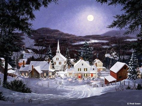 Christmas Village Wallpapers - Wallpaper Cave