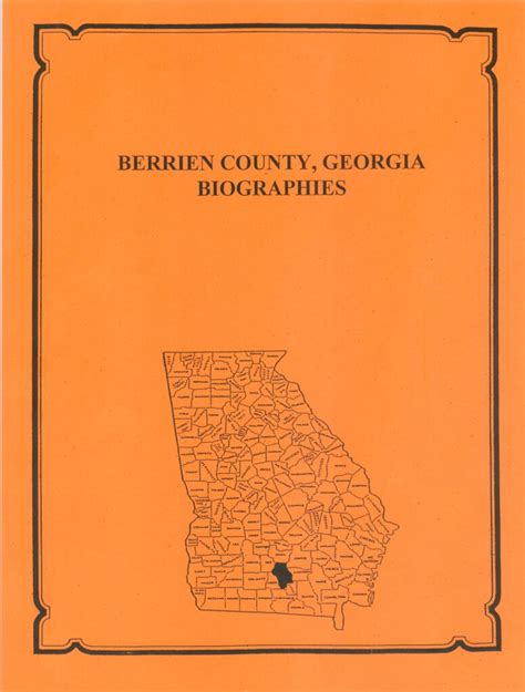 Berrien County, Georgia History and Biographies - Southern Genealogy Books