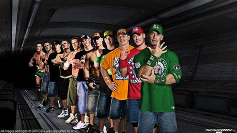 WWE : John Cena in green shirt, john cena logo HD wallpaper | Pxfuel