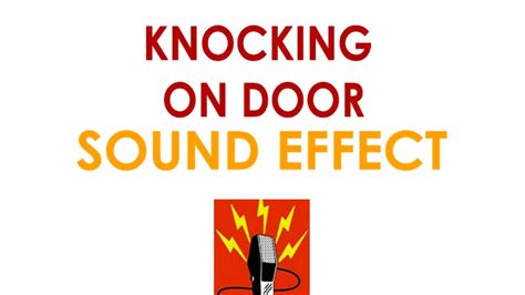 Knocking on Door Sound Effect - YouTube