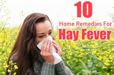 10 Effective Home Remedies For Hay Fever ~ Mzizi Mkavu