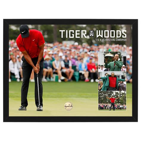 Golf - Tiger Woods Signed and Framed US Masters Golf Ball | Taylormade ...