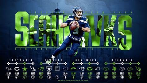 Schedule wallpaper for the Seattle Seahawks Regular Season, 2018 ...