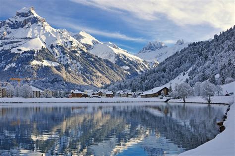 Engelberg, Switzerland, Mountains, Winter HD wallpaper | Wallpaper Flare