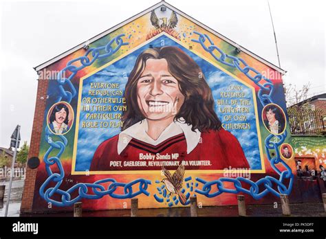 Bobby Sands mural in Belfast, Northern Ireland Stock Photo - Alamy