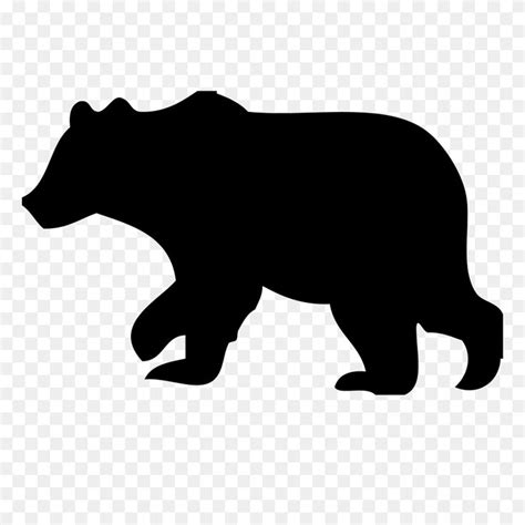 Grizzly Bear Silhouette Vector | Silhouette art, Animal silhouette, Bear silhouette