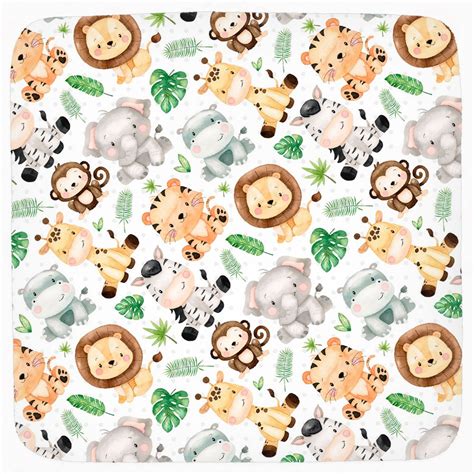 Safari Animals Hooded Baby Towel - Safari Explorer | Hooded baby towel ...