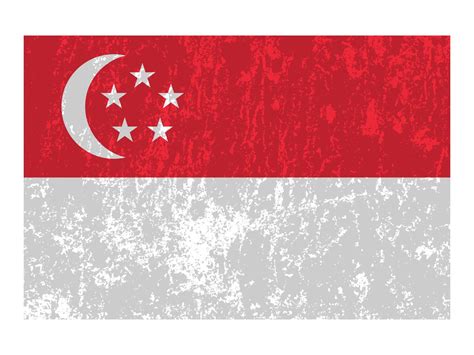 Singapore flag, official colors and proportion. Vector illustration ...