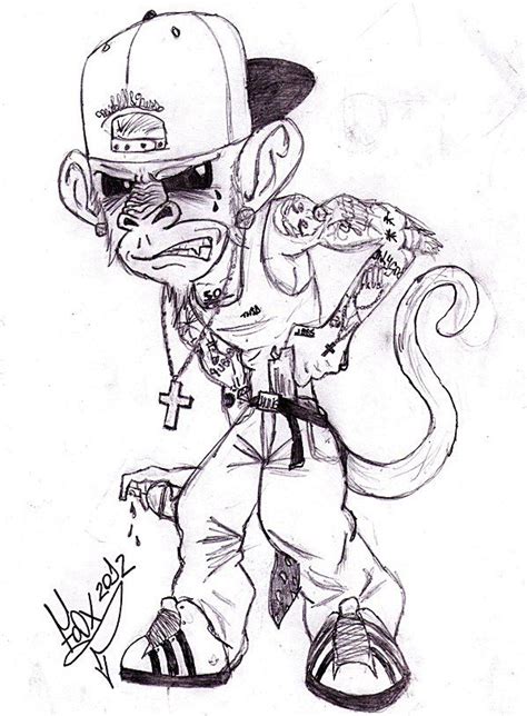 Gangster Cartoon Character Drawings