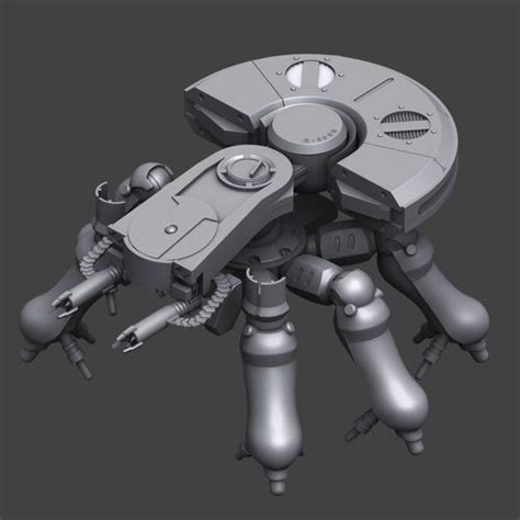 Ghost in the Shell T08A2 Spider Tank High-poly 3D model | 3D Model ...