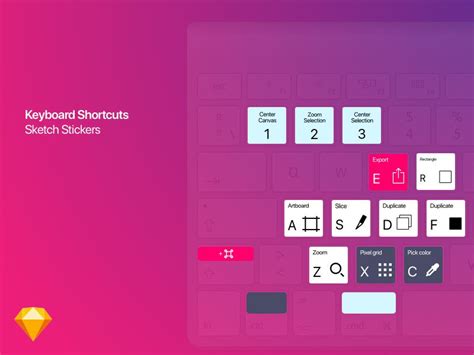 Shortcuts for Sketch – Keyboard Stickers - Misc - Download Sketch Resource