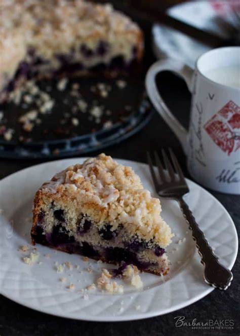 Lemon Blueberry Coffee Cake Recipe | Barbara Bakes