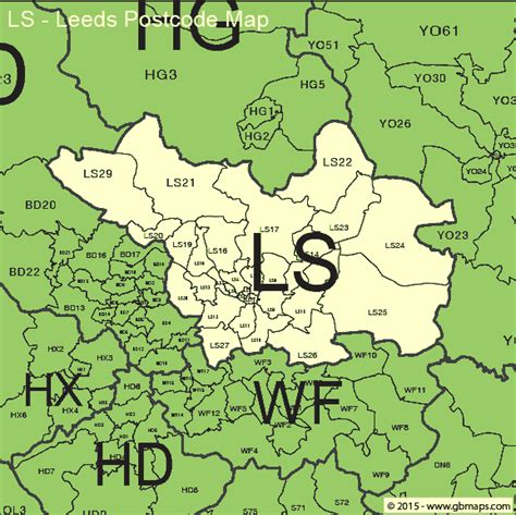 Postcode Map West Yorkshire - Cherye Bette-Ann