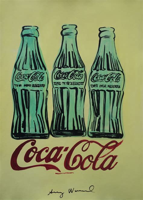 Fine Unique Pop Art Painting Coca-cola Bottles, Signed, Andy Warhol - Etsy