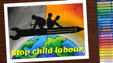 Child Labour Posters Drawing