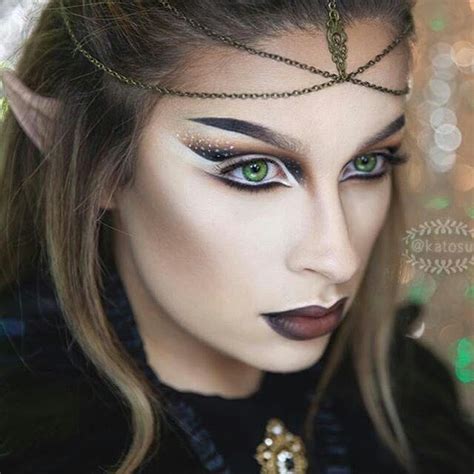 Ber Does Beauty Dark elf makeup by #katosu Regram from | Dark elf makeup, Elf makeup, Fairy makeup