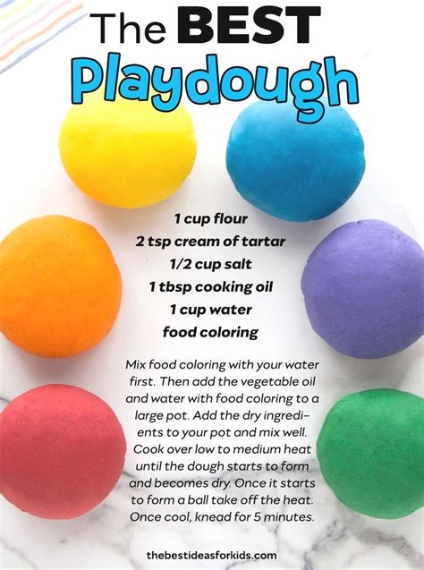 Pin by snezhana_bandura on Baby | Best playdough recipe, Playdough recipe, Homemade playdough