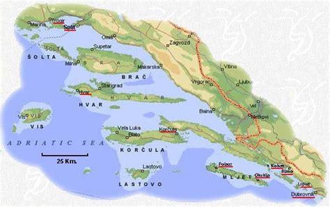 Dalmatian Coast Map | Gadgets 2018