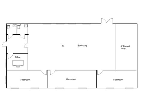 Church Floor Plans With Fellowship Hall | Review Home Co