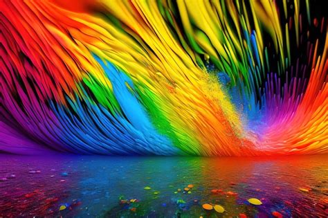 Premium Photo | Rainbow splash background