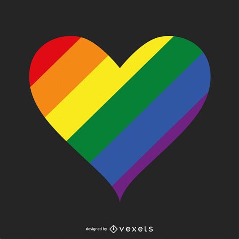 LGBT Pride Heart Logo Template Vector Download