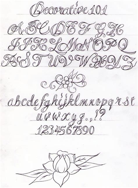 Decorative Writing Tutorial by Nevermore-Ink.deviantart.com on @deviantART Lettering Styles ...