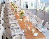 Items similar to Burlap Table Runner - Choose your width by 120" (10 ...