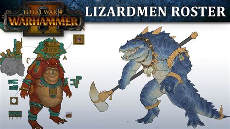 Total War: WARHAMMER 2 - Lizardmen Roster Reveal - YouTube