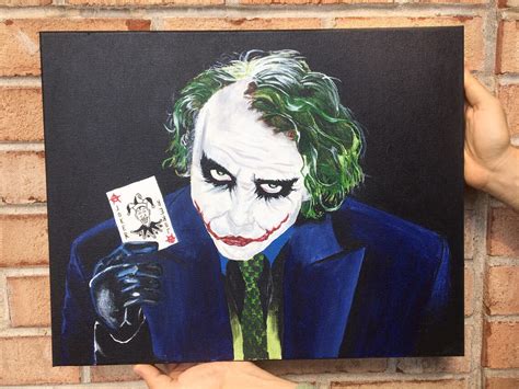 Heath Ledger Joker Original Painting | Etsy