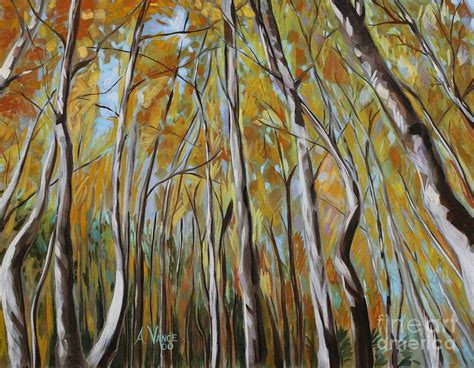 Aspen Trees Painting by Aimee Vance | Fine Art America