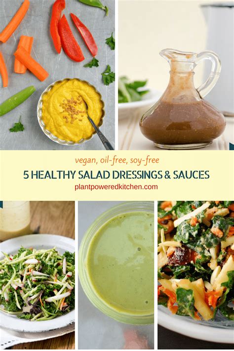 5 Healthy Salad Dressings and Sauces You Will LOVE! (dairy-free, oil-free, vegan)