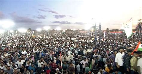 Congress leader Rahul Gandhi addresses a public meeting