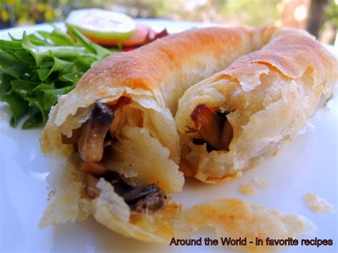 Around the World - in favorite recipes: Bosnian Mushroom 'Pita'