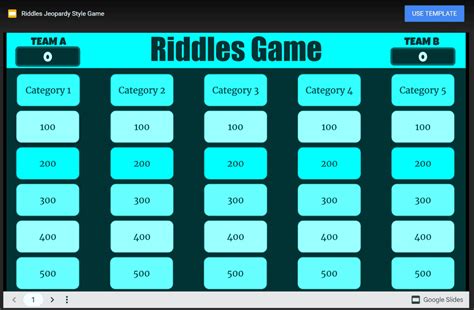 Jeopardy Game Maker Online | Free Google Slides Template - smoothslides.com