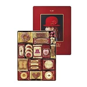 Amazon.com : Japanese Cookies Gift Box / AKAI BOHSHI Red Box 59 Packs ...